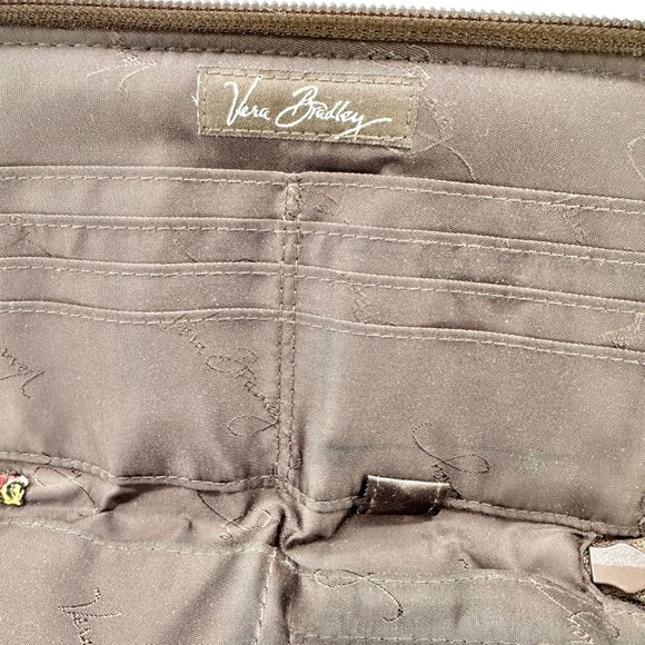 Vera Bradley Wristlet Wallet In Puccini Pattern Zip Closure Card Slots 8" X 5" - Picture 5 of 9